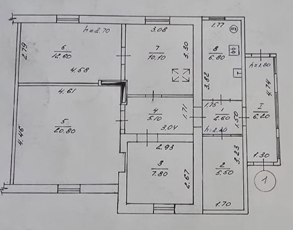 № 950 Продается 1/2 часть жилого дома по ул. Нахимова(Шанхай)