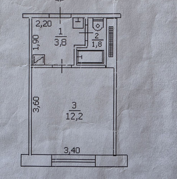 Фото Продаётся однокомнатная квартира, 18,8 м²