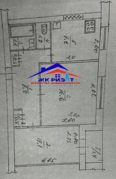 Фото Двухкомнатная квартира на улице Зозулина (центр города)