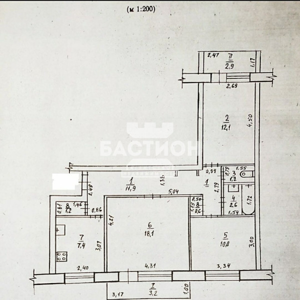 Фото 3-х комнатная квартира,ул.Советская, 73А ID:1960430