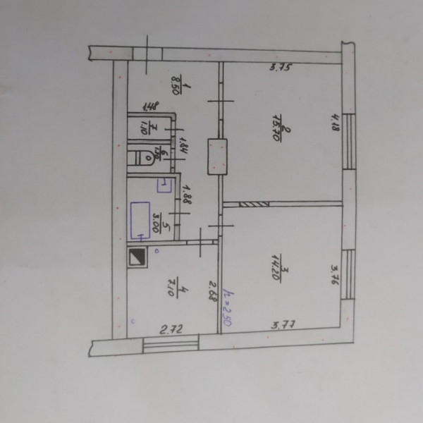 Фото № 6629 Продам 2х комн. квартиру в р-не маг. "Металлург"