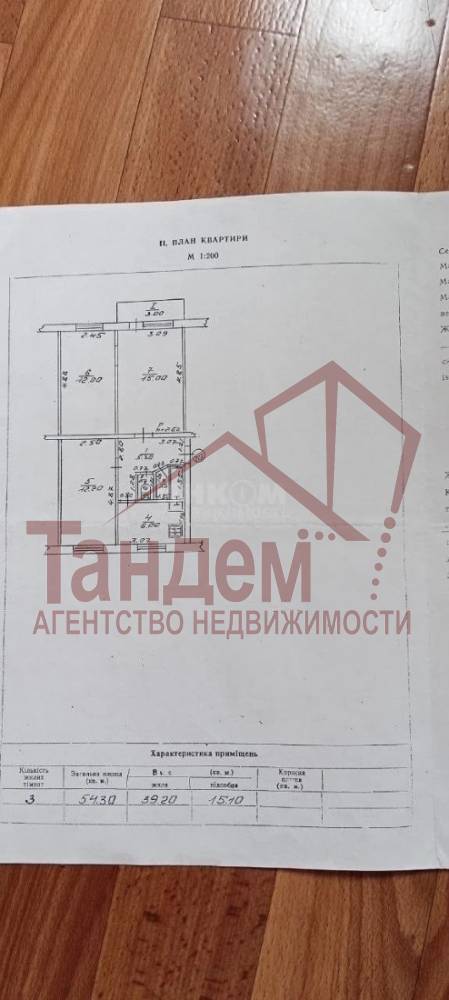 3 комнатная 54,3м2 4/5эт кв. Волкова-36 г. Луганск - Объект №413
