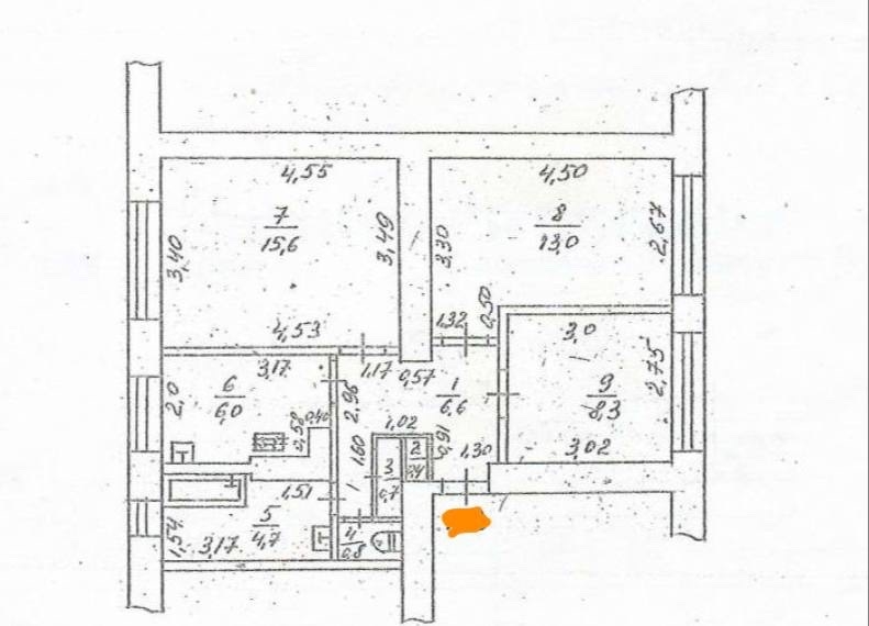 Фото Продаётся трёхкомнатная квартира, 57 м²