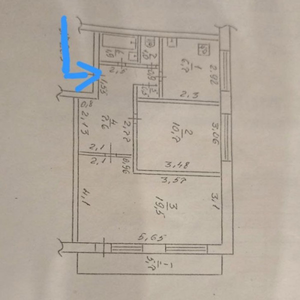 Фото Продам 2-ком квартиру в Луганске, Жовтневый р-н. Улица Брестская, 3 ( рядом школа 50 )