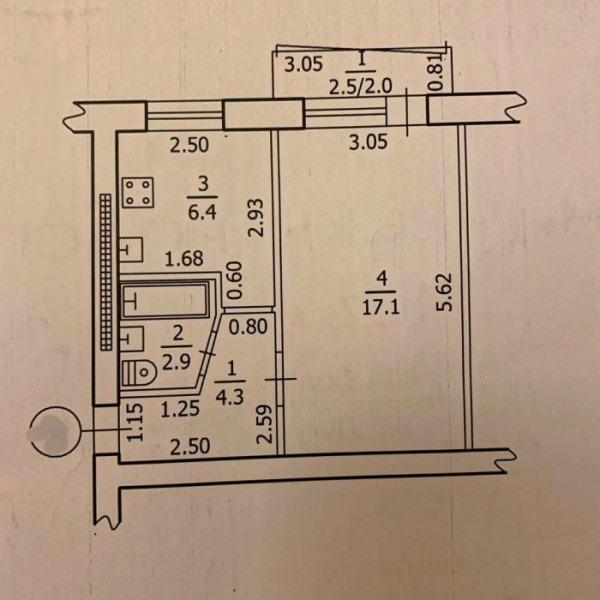 Фото Продам 1-комн квартиру на кв Волкова г. Луганск