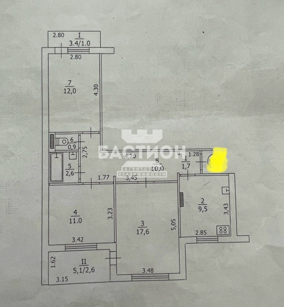Фото 3-х комнатная квартира, квартал Степной, 9 ID: 2171898