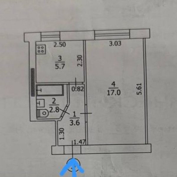 Фото Продам 1-к квартиру на кв. Шевченко, г. Луганск. Рядом ТЦ Аврора, рынок, магазин Поляна.