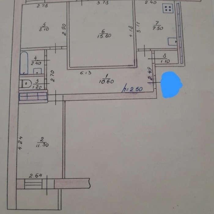 Фото Продам 3х комн. квартиру в Перевальске