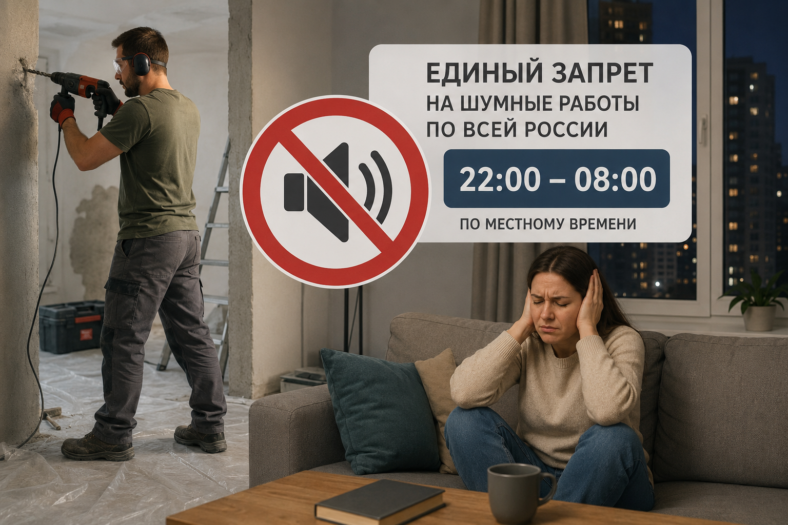 В Госдуме предложили ввести единый запрет на шумные работы по всей России