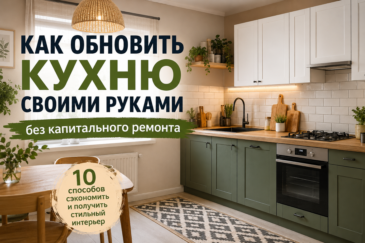 Как обновить кухню своими руками без капитального ремонта: 10 способов сэкономить и получить стильный интерьер